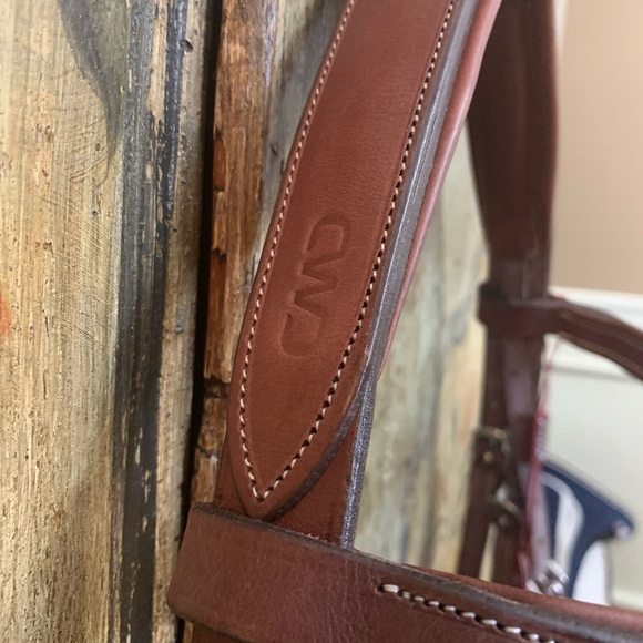 SOLD NEW brown CWD wide noseband hunter bridle size 3 - Picture 4 of 8